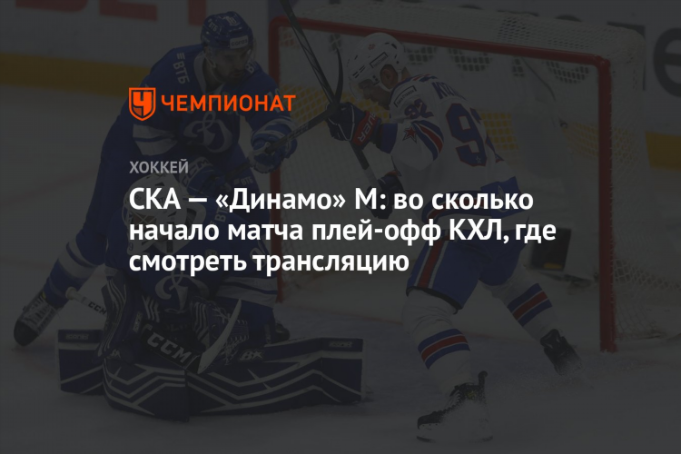 Начало хоккейного матча