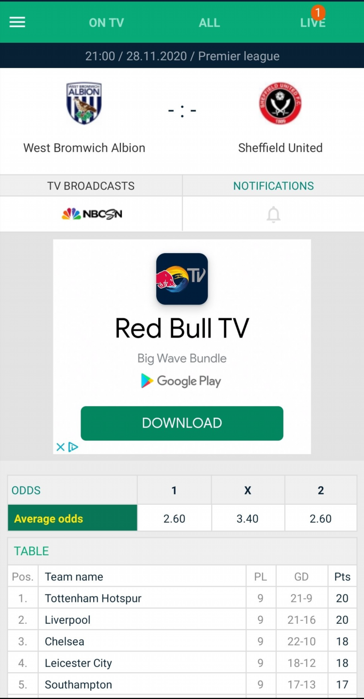 Прямые трансляции футбола livetv